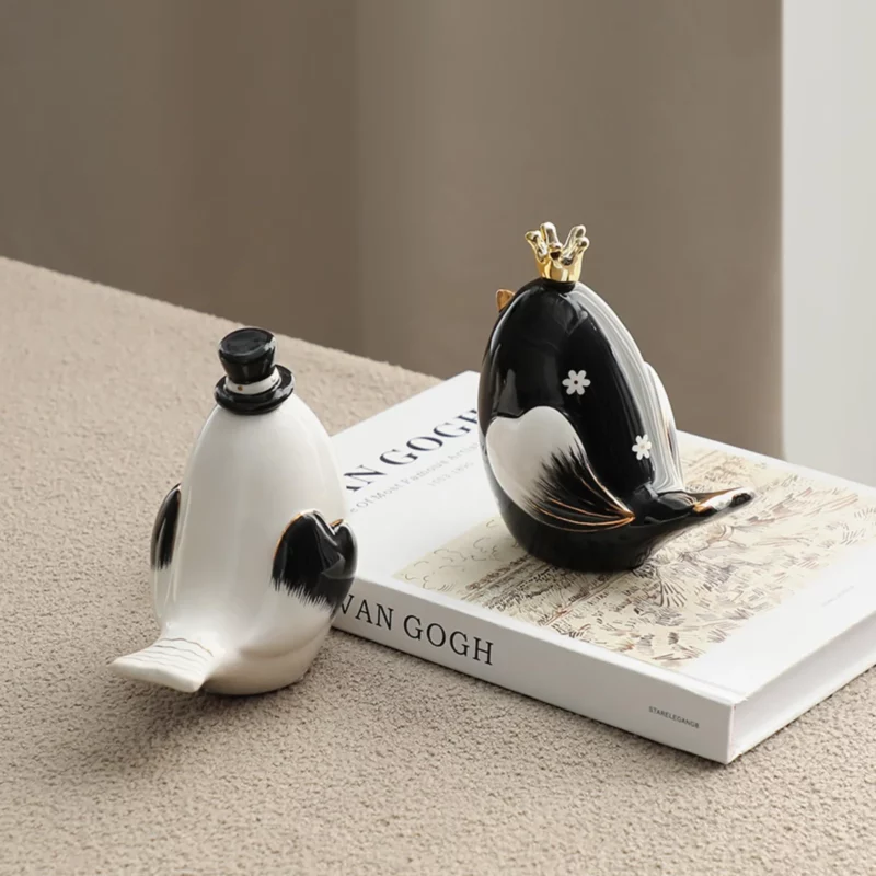 WHITE&BLACK LOVER BIRD SET