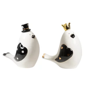WHITE&BLACK LOVER BIRD SET