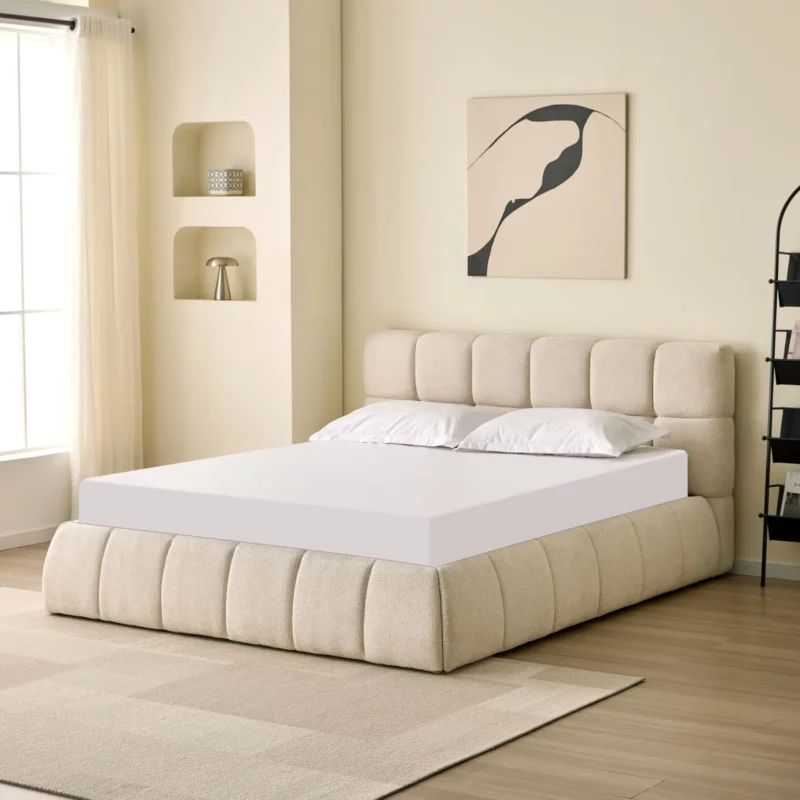 WB-36-OTE-MILAN103-5 BED 5.5FT MILAN103 BEIGE FB
