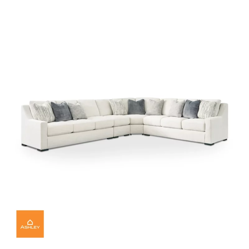 ACCOMPLISHED Beige Fabric Corner Sofa