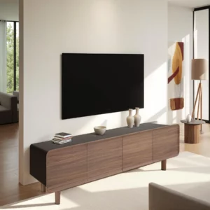 CORADORI Premium Walnut Finish TV Console