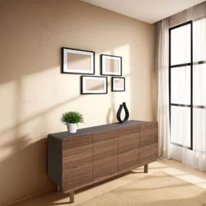 BUFFET WOOD BROWN+WALNUT