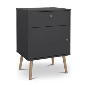 BODO NIGHTSTND 1DR+1 DRW M.GRY