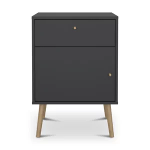 BODO NIGHTSTND 1DR+1 DRW M.GRY