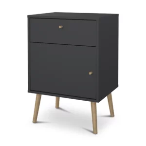 BODO NIGHTSTND 1DR+1 DRW M.GRY