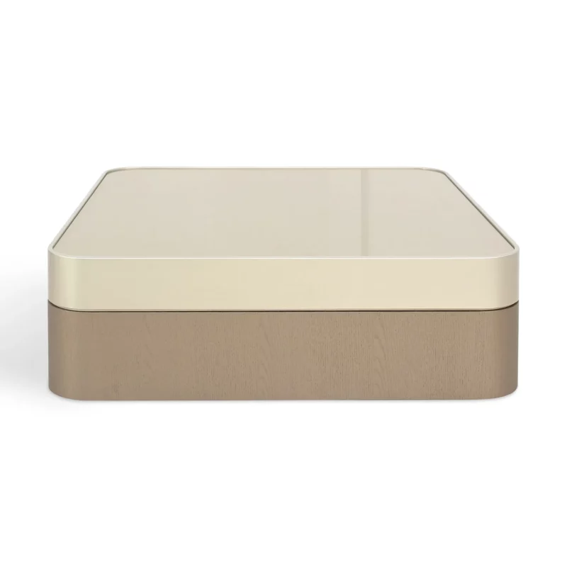 493E-HB66HB96-1 BREWTOPIA Champagne Top Glass Coffee Table