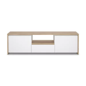 NEXT White and Oak Surface TV Console