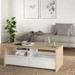 COFFEE TABLE SET 2PCS WALNUT