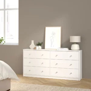 MAY DRESSER 6DRW WHITE