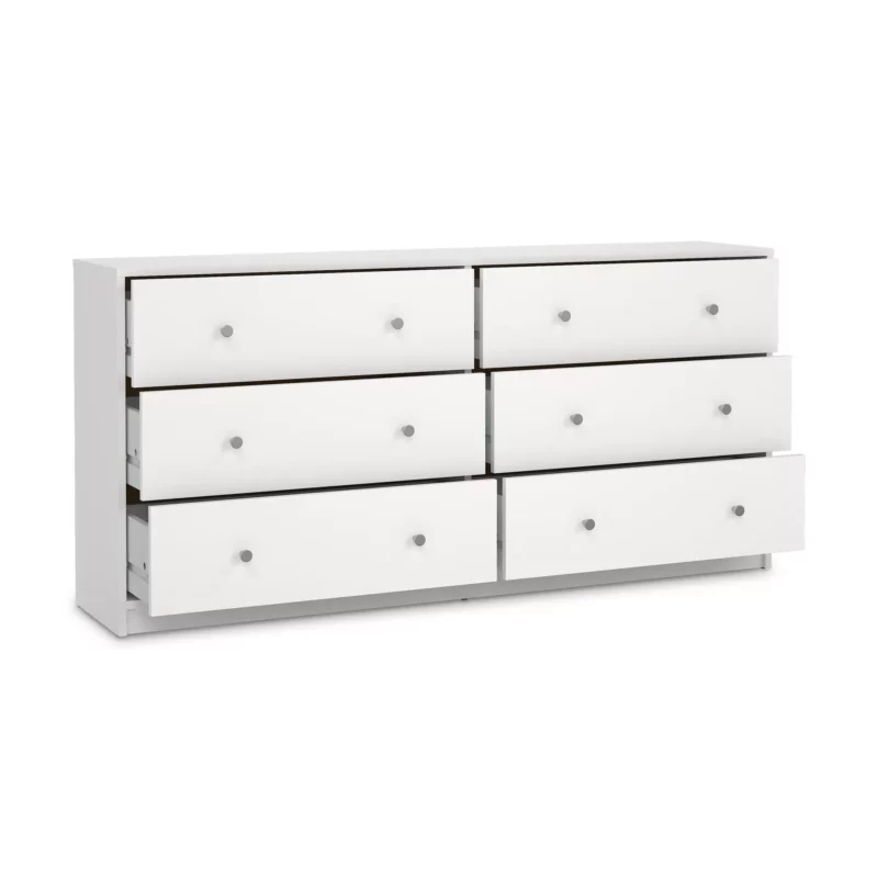 MAY DRESSER 6DRW WHITE