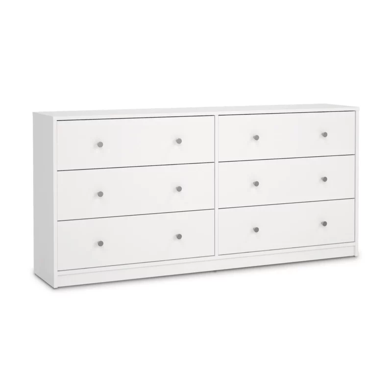 MAY DRESSER 6DRW WHITE