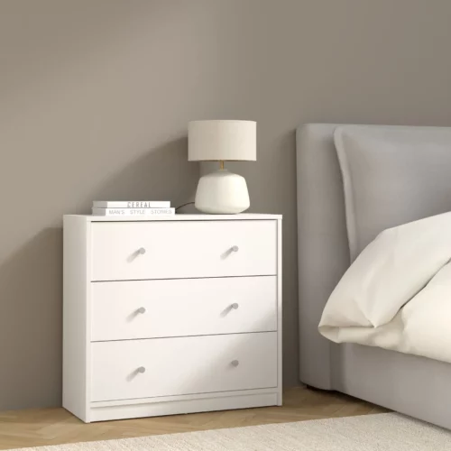 MAY White Chest of Drawers
