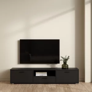 MEDIA Matte Black TV Console