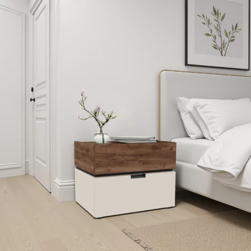 ADK326-K0045981 BOOGI Smoked Oak Effect Night Stand