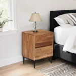 NIGHT STAND+HANDLES WHT+L.GREY