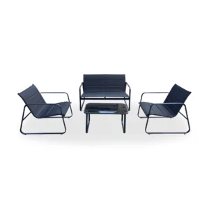FR-ITS040E-BLACK-1 NOMAD Outdoor Lounge Set