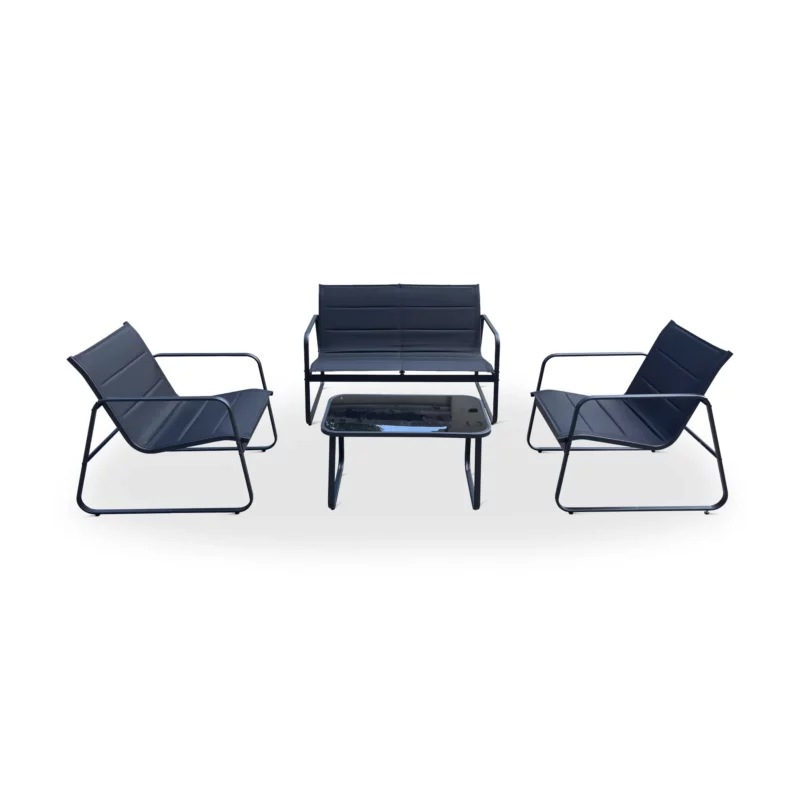 FR-ITS040E-BLACK-1 NOMAD Outdoor Lounge Set