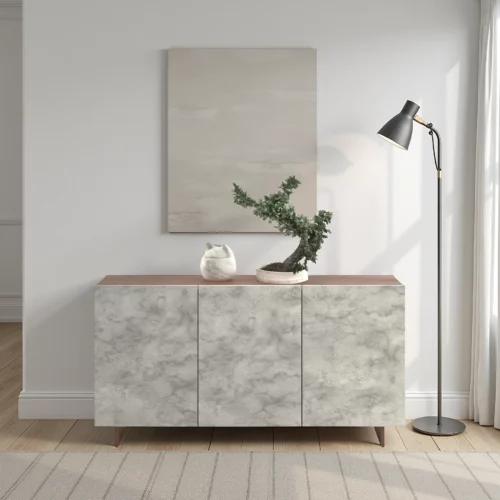 BUFFET SMOKED OAK+CEMENT