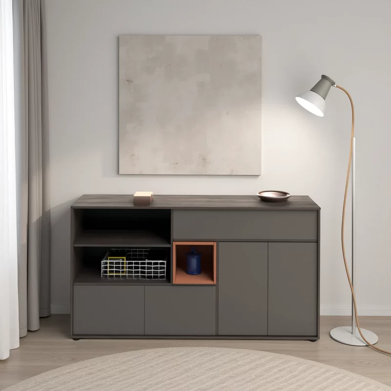 ARROZ Walnut Wood Effect Buffet