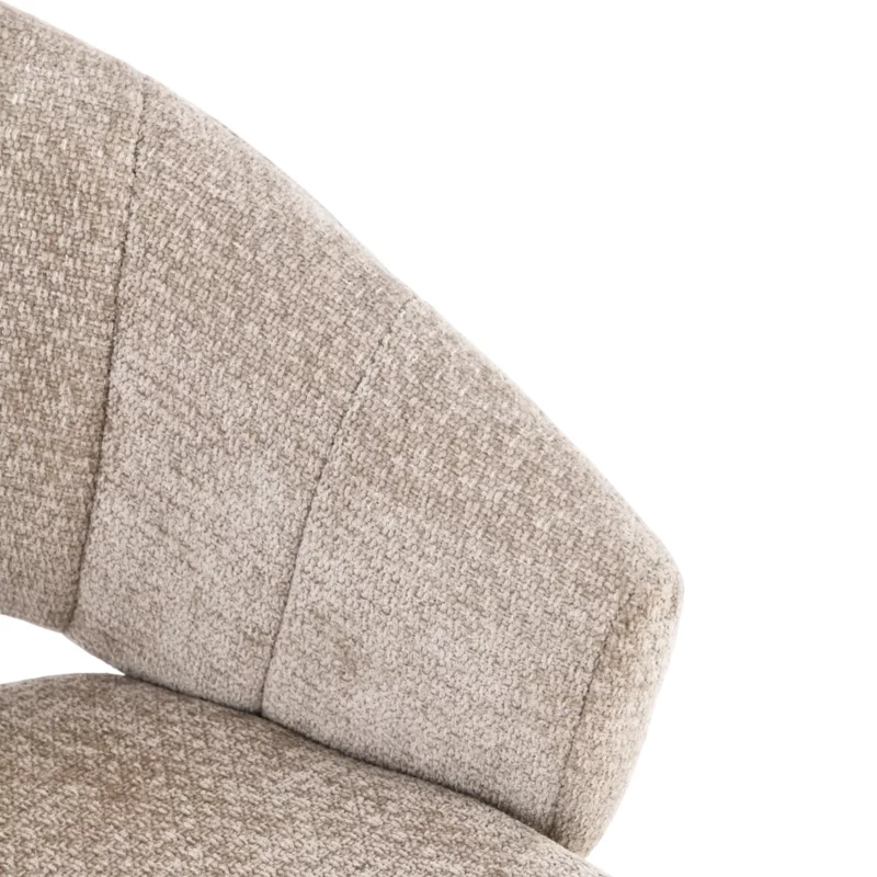 DELICATA Swivel Dining Chair Beige