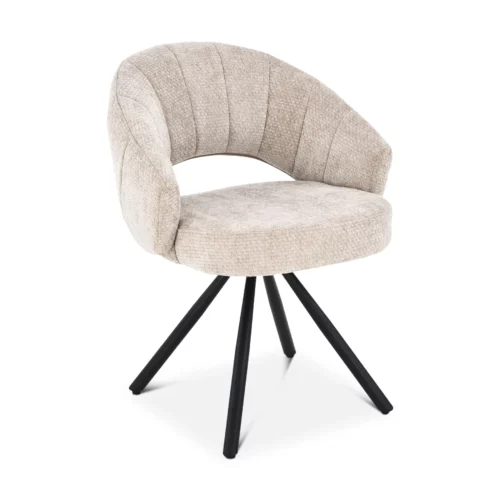 DELICATA Swivel Dining Chair Beige