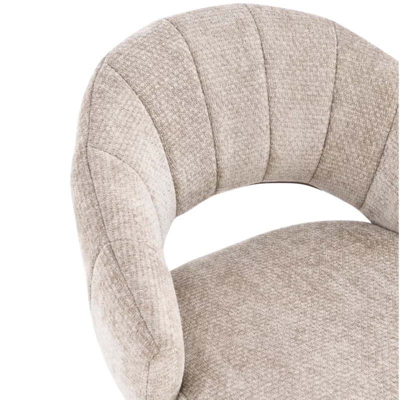 DELICATA Swivel Dining Chair Beige