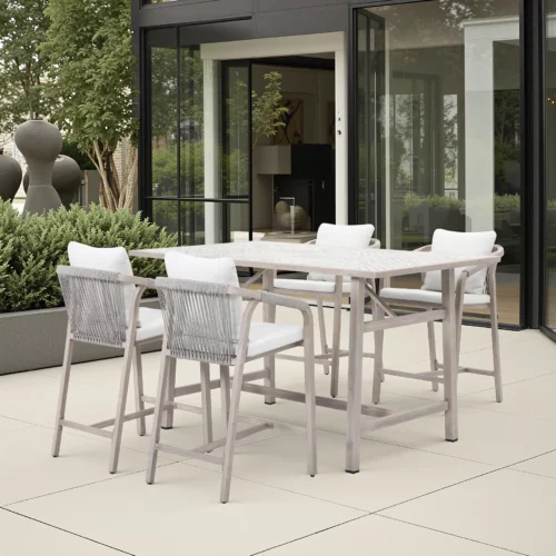 OUTDOOR BAR SET 1+4 BEIGE