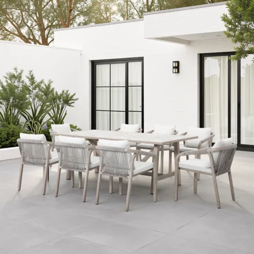 OUTDOOR DNG SET 1+8 BEIGE