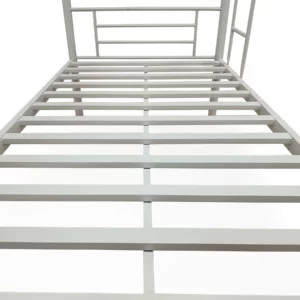 MBB-25-MAT-WHT-3FT-5 SLEP Steel Bunk Bed