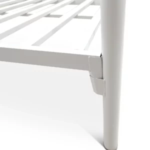MBB-25-MAT-WHT-3FT-6 SLEP Steel Bunk Bed