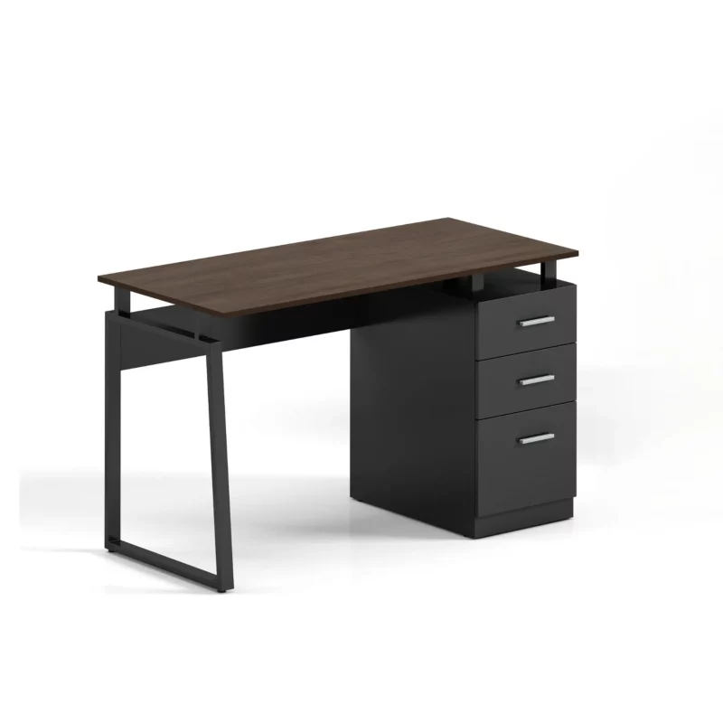 OFFICE TABLE 881 OAK+BLACK