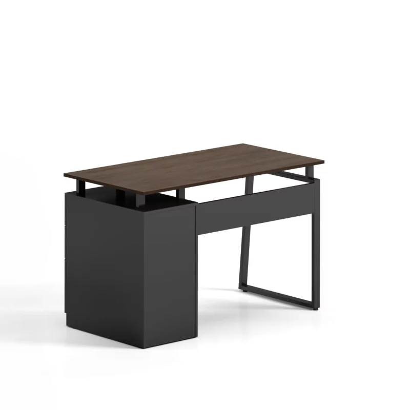 OFFICE TABLE 881 OAK+BLACK