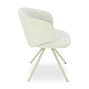 MIRBELE Beige Swivel Dining Chair