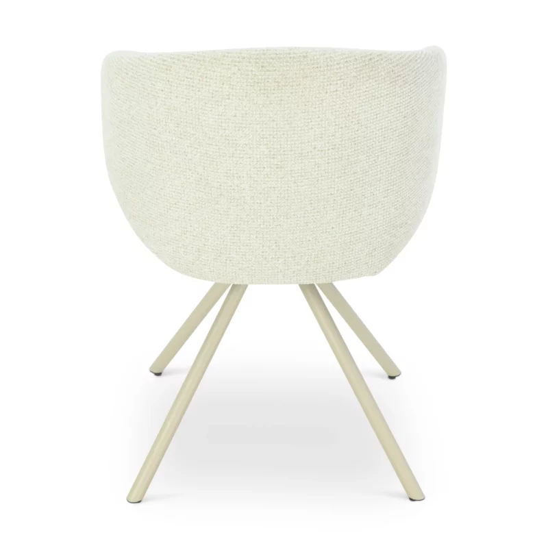 MIRBELE Beige Swivel Dining Chair