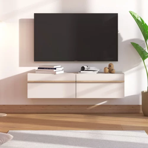 Arles Cashmere Oak Modern TV Stand