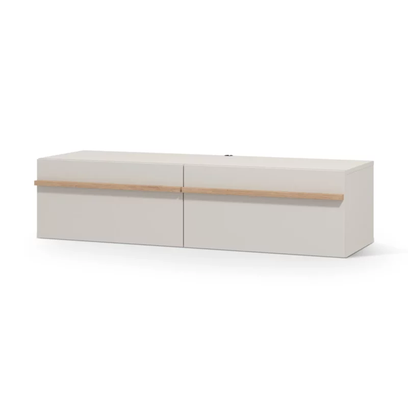 Arles Cashmere Oak Modern TV Stand