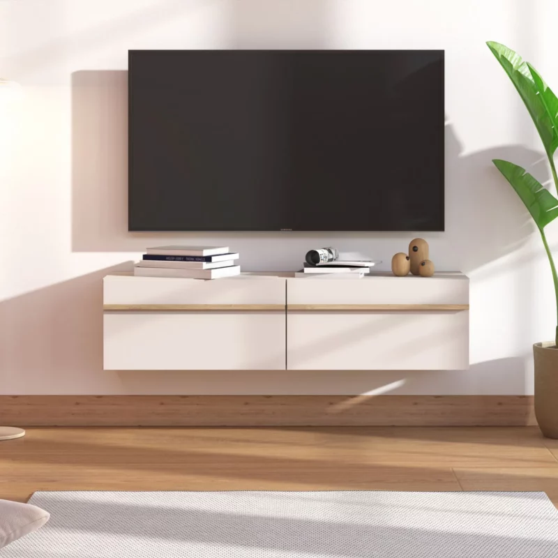 Arles Cashmere Oak Modern TV Stand