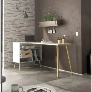 OSLO OFFICE DESK WHITE+OAK