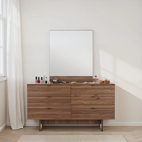 DRESSER+MIRROR WALNUT 387005