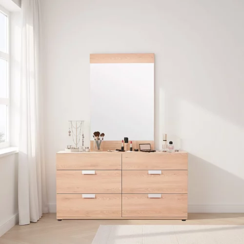 DRESSER+MIRROR NTRL OAK7055