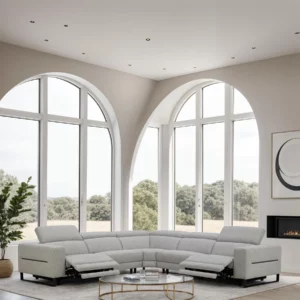 KM.6177-L.GREY-CRN LOVER Recliner Corner