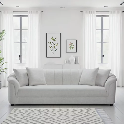 MB-2589-MONIQUE-LINE 4 SEATER MONIQUE LINEN L.GREY