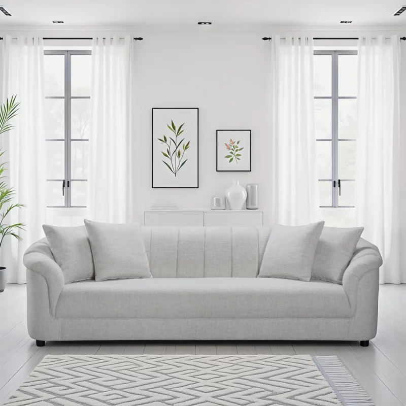 4 SEATER MONIQUE LINEN L.GREY