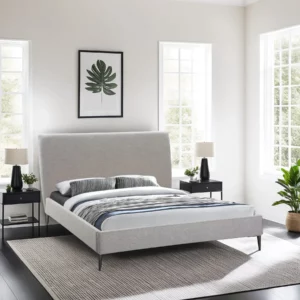 5.5FT BED CLARKSON STONE L.GRY