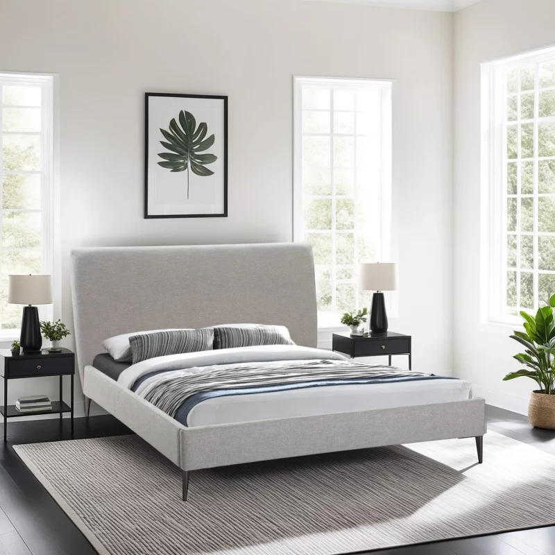 5.5FT BED CLARKSON STONE L.GRY