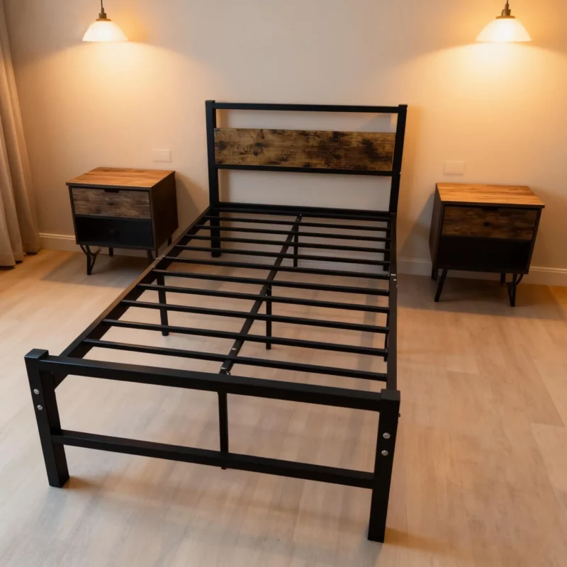 3.5FT BED BLACK