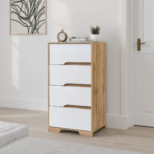 CHEST 4DR WOTAN OAK+AMC WHITE