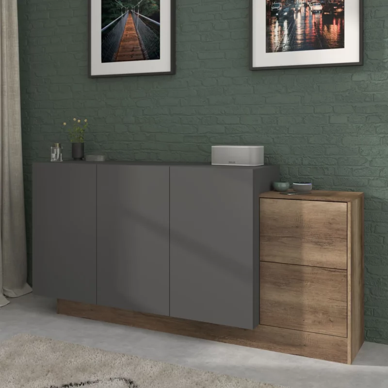 PARADOXE SIDEBOARD AU.OAK+GREY
