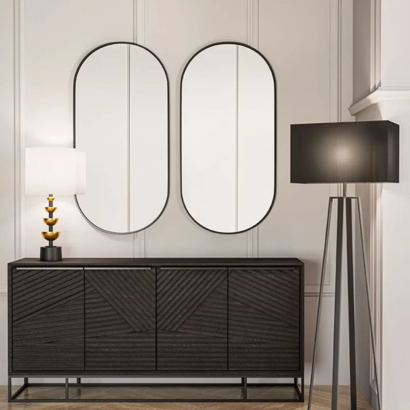 OVALIS Glass Black Mirror