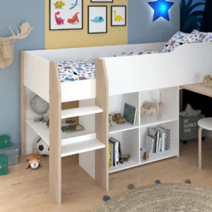 FINLAND BUNK BED WHT+JACK.OAK
